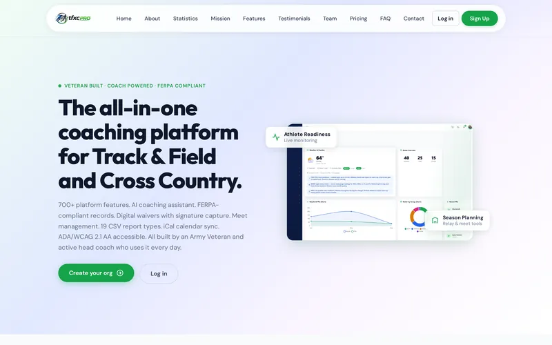 The TFxCPro website